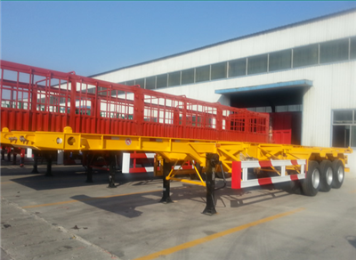 Tri Axle Skeletal Container Trailer