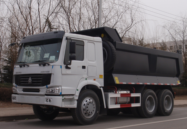 Sinotruk howo camión volquete de minería a África